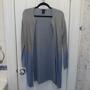 Ann Taylor long open cardigan